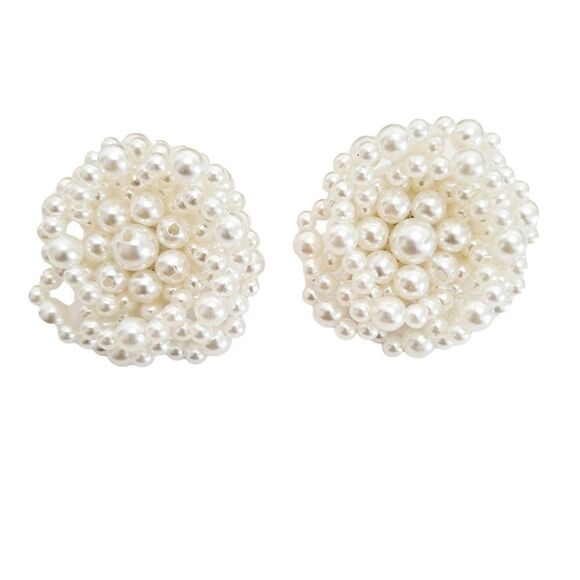 Faux pearl Earrings White dainty stud coquette wedding evening party💖 2/$30 - Picture 7 of 16